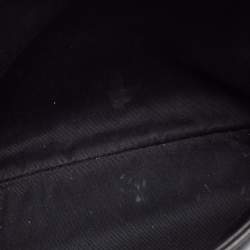 Pre Owned Saint Laurent Black Matelassé Leather Medium LouLou Shoulder Bag