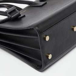 Pre Owned Saint Laurent Black Leather Baby Classic Sac De Jour Tote