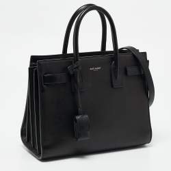 Pre Owned Saint Laurent Black Leather Baby Classic Sac De Jour Tote