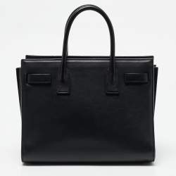 Pre Owned Saint Laurent Black Leather Baby Classic Sac De Jour Tote