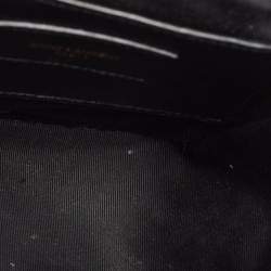 Pre Owned Saint Laurent Beige Quilted Leather Vanity Shoulder Bag