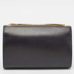 Saint Laurent Black Leather Medium Kate Tassel Shoulder Bag