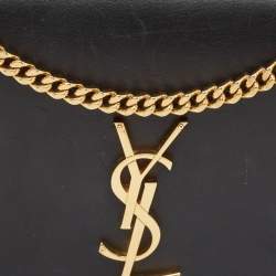 Saint Laurent Black Leather Medium Kate Tassel Shoulder Bag