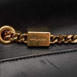 Saint Laurent Black Leather Medium Kate Tassel Shoulder Bag