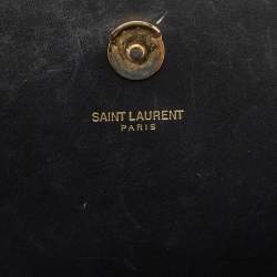 Saint Laurent Black Leather Medium Kate Tassel Shoulder Bag