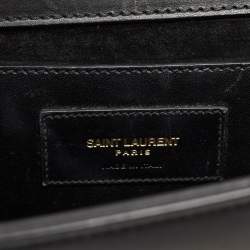 Saint Laurent Black Leather Medium Kate Tassel Shoulder Bag