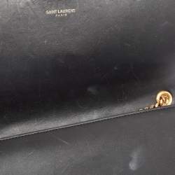 Saint Laurent Black Leather Medium Kate Tassel Shoulder Bag