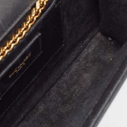 Saint Laurent Black Leather Medium Kate Tassel Shoulder Bag