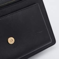 Saint Laurent Black Leather Small Sunset Top Handle Bag