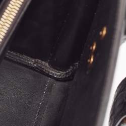 Pre Owned Saint Laurent Black Croc Embossed Leather Baby Classic Sac De Jour Tote