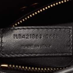 Pre Owned Saint Laurent Black Croc Embossed Leather Baby Classic Sac De Jour Tote