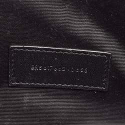 Saint Laurent Beige Matelassé Leather Cassandre Wristlet Pouch