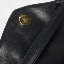 Pre Owned Saint Laurent Black Quilted Leather Small Puffer Chain Shoulder Bag