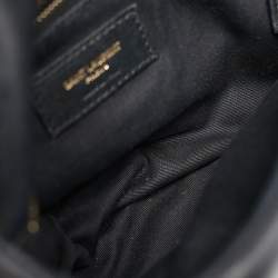 Pre Owned Saint Laurent Black Quilted Leather Small Puffer Chain Shoulder Bag