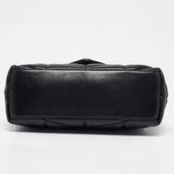 Pre Owned Saint Laurent Black Quilted Leather Small Puffer Chain Shoulder Bag