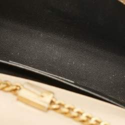 Saint Laurent Beige Leather New Small Kate Wallet On Chain