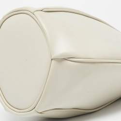 Saint Laurent Off White Leather Small Talitha Bucket Bag