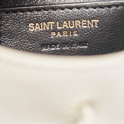 Saint Laurent Off White Leather Small Talitha Bucket Bag