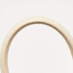 Saint Laurent Cream Leather Nano Classic Sac De Jour Tote