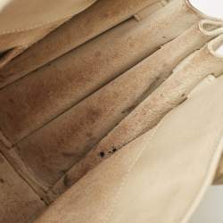 Saint Laurent Cream Leather Nano Classic Sac De Jour Tote