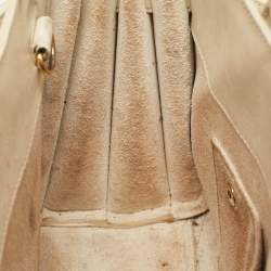 Saint Laurent Cream Leather Nano Classic Sac De Jour Tote