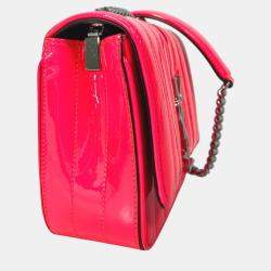 Saint Laurent Pink Leather Chain Crossbody Bag
