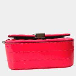 Saint Laurent Pink Leather Chain Crossbody Bag