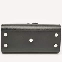 Pre Owned Saint Laurent Black Leather Nano Classic Sac De Jour Tote
