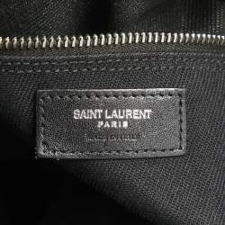 Saint Laurent Black Fabric Rive Gauche Vertical Tote