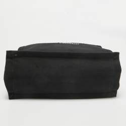Saint Laurent Black Fabric Rive Gauche Vertical Tote