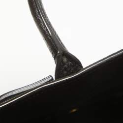 Pre Owned Saint Laurent Black Leather Nano Classic Sac De Jour Tote