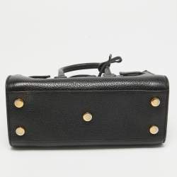 Pre Owned Saint Laurent Black Leather Nano Classic Sac De Jour Tote