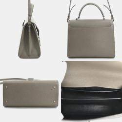 Saint Laurent Grey Leather Shoulder Bag