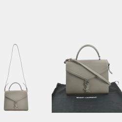 Saint Laurent Grey Leather Shoulder Bag