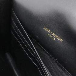 Saint Laurent Black Leather Kate Tassel Chain Wallet Shoulder Bag