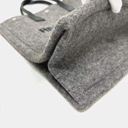 Saint Laurent Gray/Black Shoulder Tote Bag