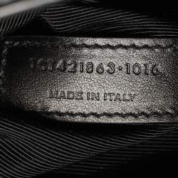 Saint Laurent Black Croc Embossed Leather Baby Classic Sac De Jour Tote