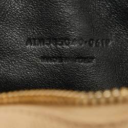 Pre Owned Saint Laurent Beige Matelasse Leather Monogram Mini Lou Camera Bag