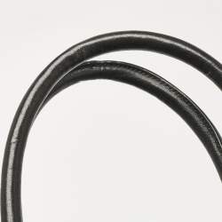 Pre Owned Saint Laurent Black Canvas and Leather North South Rive Gauche Tote