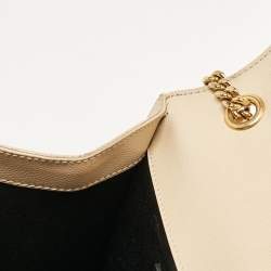 Pre Owned Saint Laurent Beige Leather Medium Kate Shoulder Bag