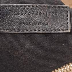 Pre Owned Saint Laurent Beige Matelassé Leather Medium Loulou Shoulder Bag