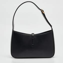 Pre Owned Saint Laurent Black Leather LE 5 À 7 Shoulder Bag