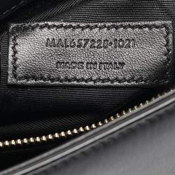 Pre Owned Saint Laurent Black Leather LE 5 À 7 Shoulder Bag
