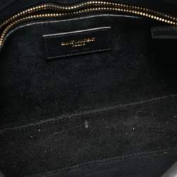 Pre Owned Saint Laurent Black Leather LE 5 À 7 Shoulder Bag