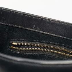 Pre Owned Saint Laurent Black Leather LE 5 À 7 Shoulder Bag