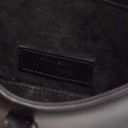 Saint Laurent Black Leather Mini LE 5 À 7 Bag