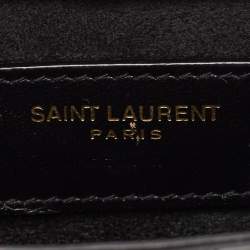 Saint Laurent Black Leather Mini LE 5 À 7 Bag