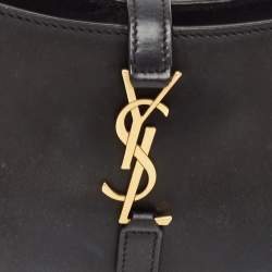 Saint Laurent Black Leather Mini LE 5 À 7 Bag