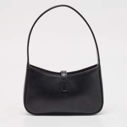 Saint Laurent Black Leather Mini LE 5 À 7 Bag