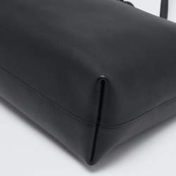 Saint Laurent Black Leather E/W Shopper Tote